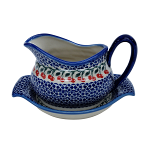 Sauce boat with a tray (A37 D29)