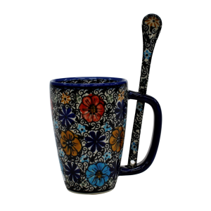 Cappuccino mug with a spoon (A20 D66)