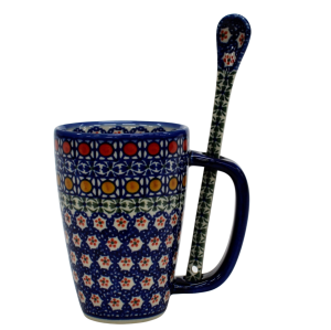 Cappuccino mug with a spoon (A20 D1)