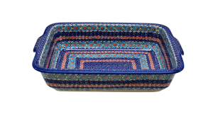 Ovenproof dish with handles (A121 D3)