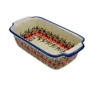 Forma ceramiczna z uszami do pieczenia chleba III (A182 D55)