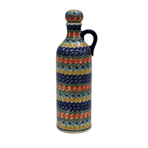 Ceramic bottle with cork small 0,6l (A64 D5)