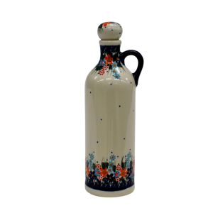 Ceramic bottle with cork small 0,6l (A64 D23)