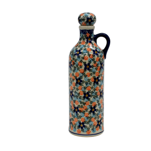 Ceramic bottle with cork small 0,6l (A64 D83)