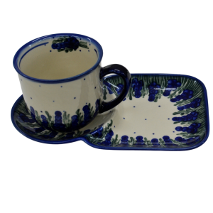 Cup with tray.  Breakfast set. (A59 D19)