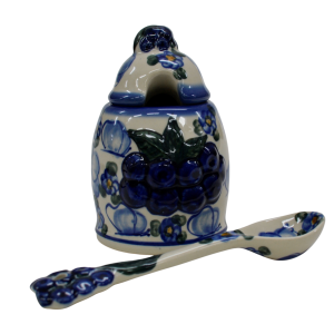 Container with a spoon BLUEBERRIES (A3 D13)   