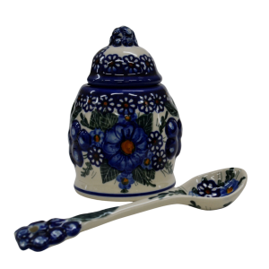 Container with a spoon BLUEBERRIES (A3 D74)