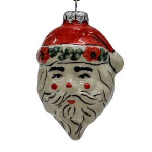 Ceramic Christmas ornament SANTA (A317 D15)   