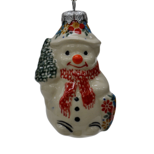 Ceramic Christmas ornament SNOWMAN  (A488 D52)