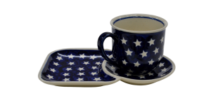 Cup with tray.  Breakfast set. (A59 D46)