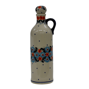 Ceramic bottle with cork small 0,6l (A64 D91)