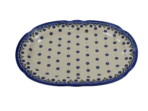 Oval platter with relief (A262 D53)  