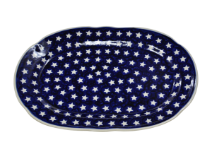 Oval platter with relief (A262 D46)       