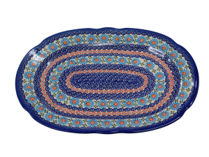 Oval platter with relief (A262 D3)         