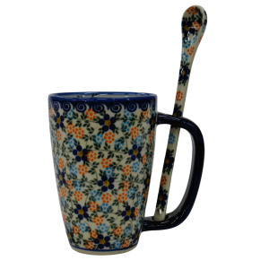 Cappuccino mug with a spoon (A20 D83) 