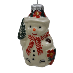Ceramic Christmas ornament SNOWMAN  (A488 D20)  