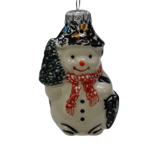 Ceramic Christmas ornament SNOWMAN  (A488 D66)      