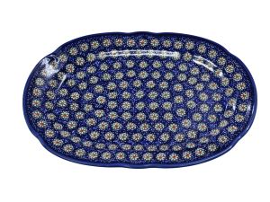Oval platter with relief (A262 D65)  