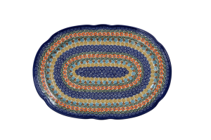 Oval platter with relief (A262 D5)     