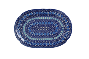 Oval platter with relief (A262 D98)       