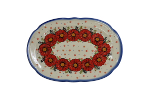 Oval platter with relief (A262 D101)       