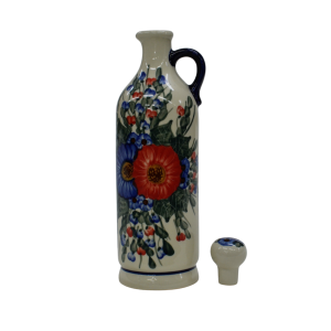 Butelka ceramiczna z korkiem duża 0,8l (A67 D12)  