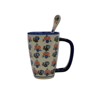 Cappuccino mug with a spoon (A20 D2)     