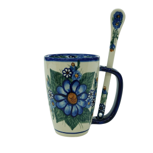 Cappuccino mug with a spoon (A20 D7)