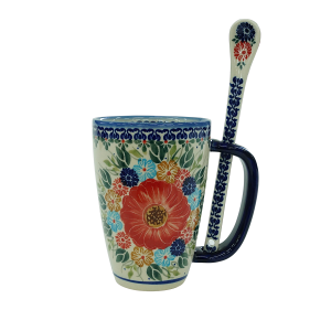 Cappuccino mug with a spoon (A20 D60)