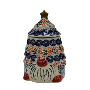 Pojemnik ceramiczny Gnom choinka z pokrywką (A523 D35)    