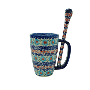 Cappuccino mug with a spoon (A20 D3)