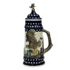 Hand-painted Beer Stein with Lid - EXCLUSIVE LINE series (EL-BM1)