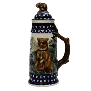 Hand-painted Beer Stein with Lid - EXCLUSIVE LINE series (EL-BM2) 
