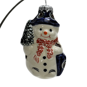Ceramic Christmas ornament SNOWMAN  (A488 D43)    