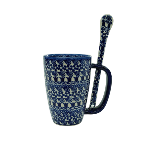 Cappuccino mug with a spoon (A20 D25)