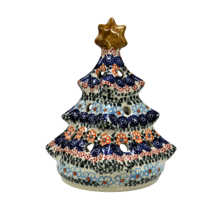 Ceramic Christmas tree lantern (A526 D35)