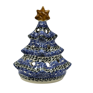 Ceramic Christmas tree lantern (A526 D75)