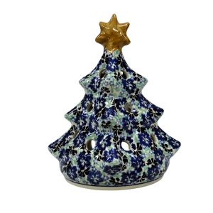 Ceramic Christmas tree lantern (A526 D87)      