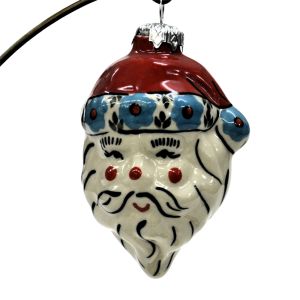 Ceramic Christmas ornament SANTA (A317 D62)        