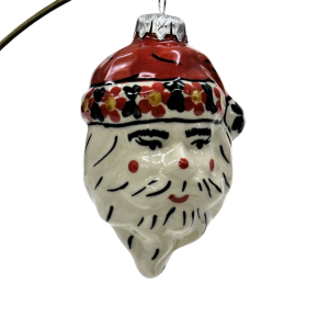 Ceramic Christmas ornament SANTA (A317 D20)         