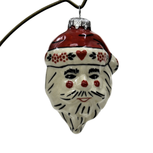 Ceramic Christmas ornament SANTA (A317 D88)             