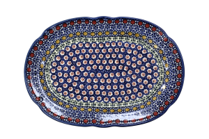 Oval platter with relief (A262 D1)