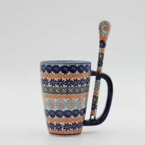 Cappuccino mug with a spoon (A20 D77)    