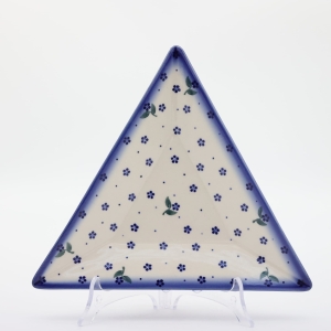 Triangular ceramic platter (A552 D122)      