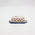 Forma ceramiczna z uszami do pieczenia chleba I A180 D139 – ręcznie malowana ceramika bolesławiecka, idealna do pieczenia chleba i ciast, trwała i ozdobna.