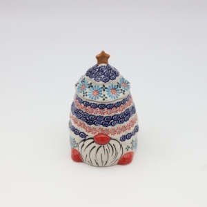 Pojemnik ceramiczny Gnom choinka z pokrywką (A523 D3)  