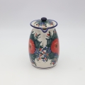 Tall teapot ANDY A291 D28 – hand-painted Bolesławiec pottery in a traditional pattern, elegant and functional for brewing tea.