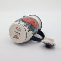 Tall teapot ANDY A291 D28 – hand-painted Bolesławiec pottery in a traditional pattern, elegant and functional for brewing tea.