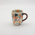 Mug BEL A38 D113 – hand-painted Bolesławiec pottery in a traditional pattern, practical and decorative for everyday use.