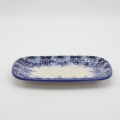 Serving platter DARIA 1 A166 D118 – hand-painted Bolesławiec pottery, elegant and practical for serving main dishes.